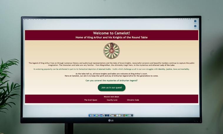 Camelot Landing Page